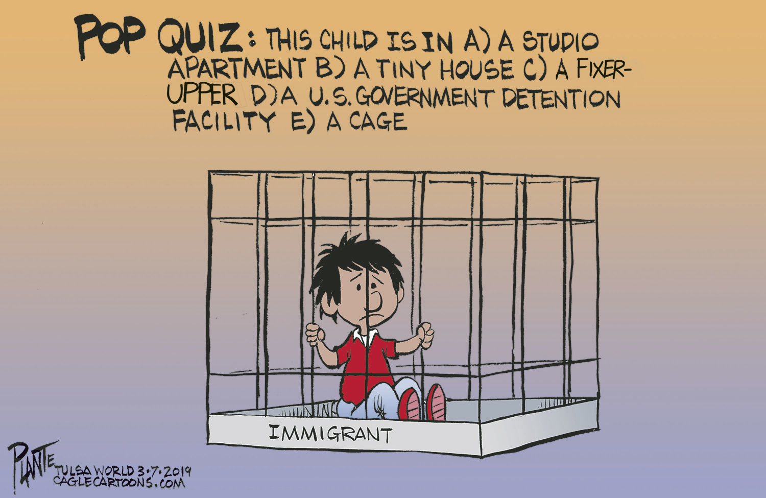 Bruce Plante Cartoon: DHS Secretary Kirstjen Nielsen